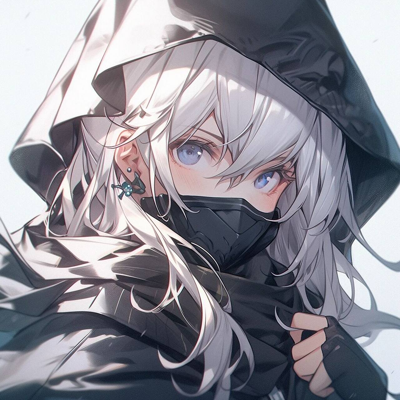 超酷的口罩小姐姐#好看有效的口罩# #动漫女生头像# #超酷头像