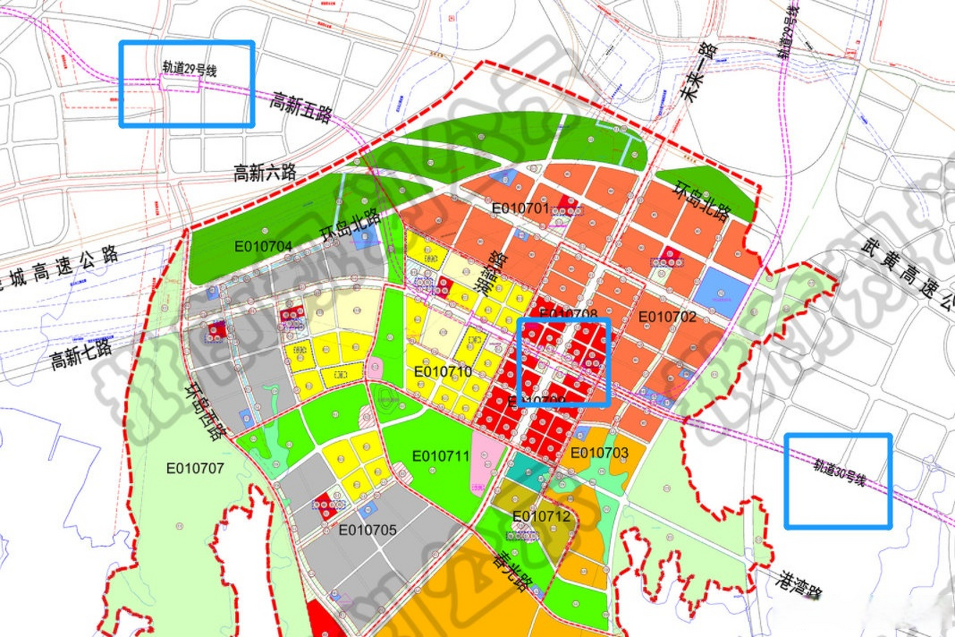 武汉地铁29,30号线的走向初步披露 】近日,武汉东湖新技术开发区自然