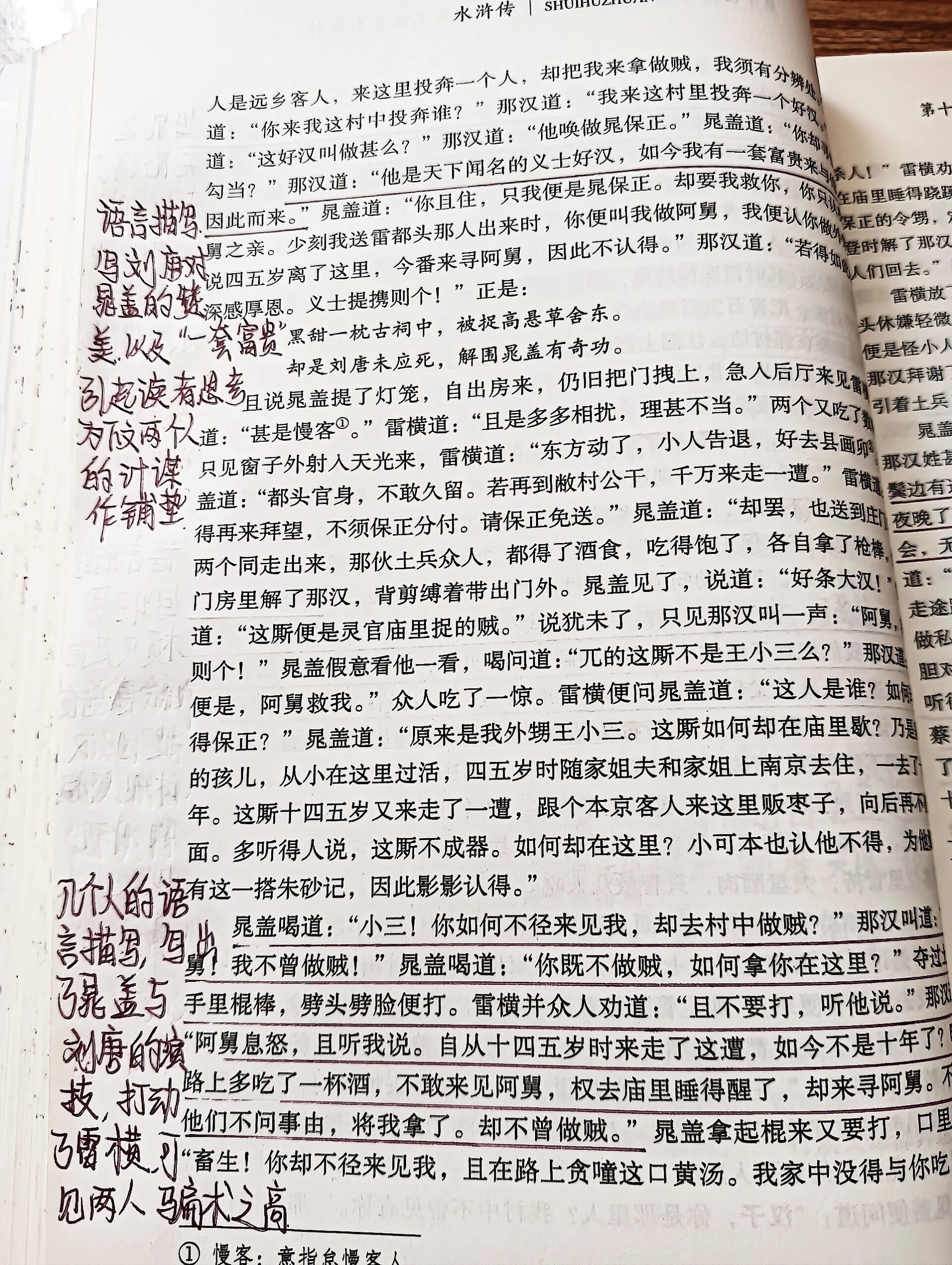 水浒传第十四回批注 概括
