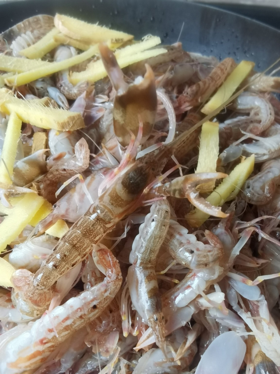 我最爱吃的虾之一:狗虾 台州人叫它拉嘘虾(撒尿虾),味道鲜美,肉质鲜嫩