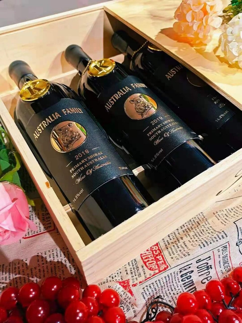 进口红酒考拉原价560一件现价300一件六瓶装澳族酒庄考拉 澳大利亚