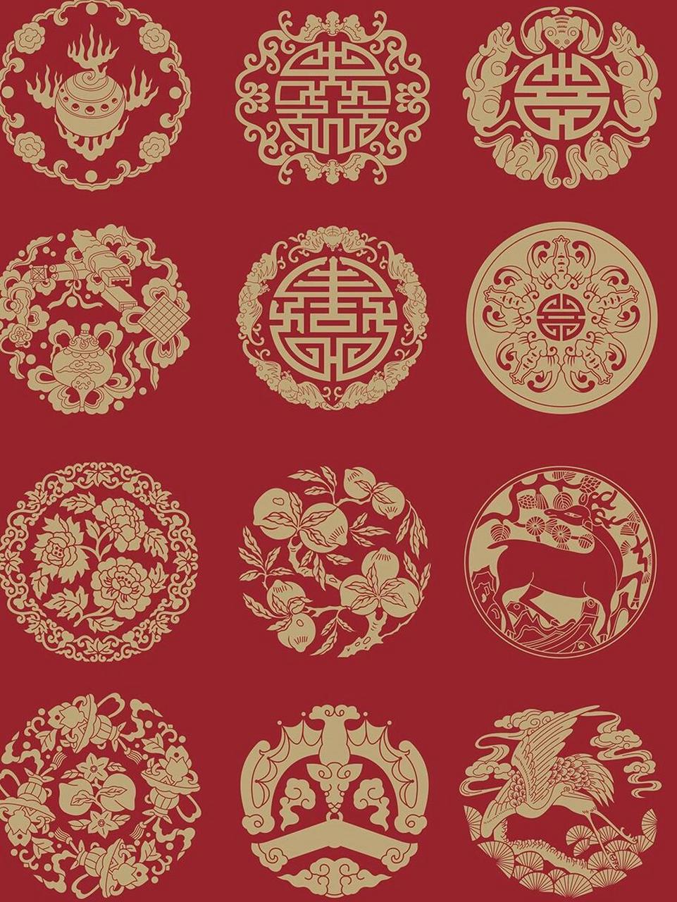 素材分享# #中国传统文化# #弘扬中国传统文化# #中国传统图案纹样