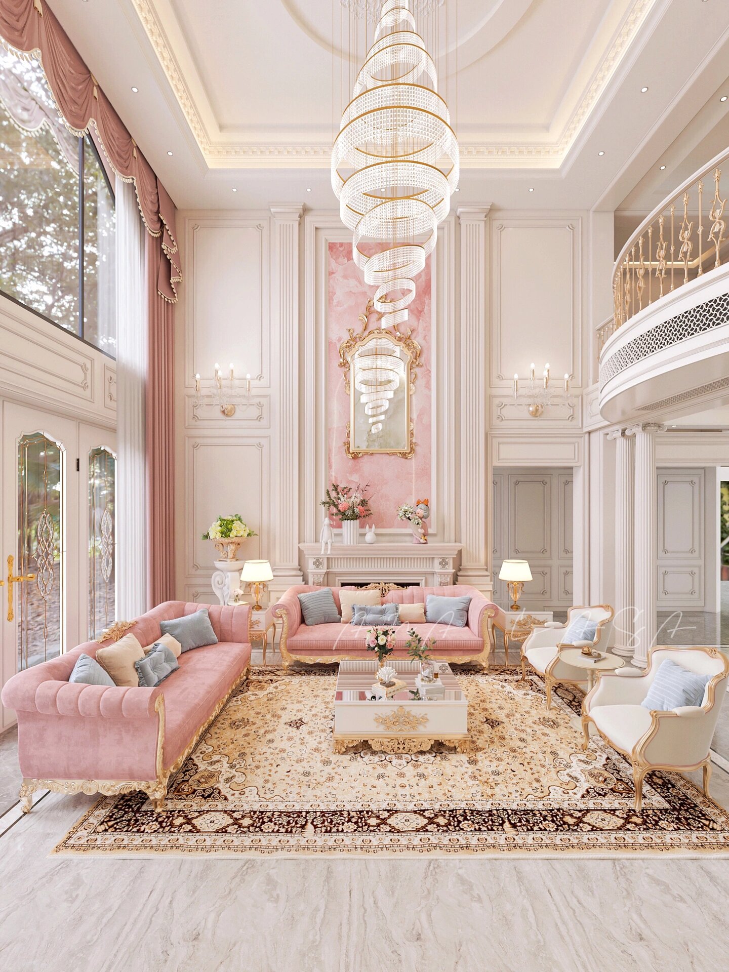 法式豪华别墅装修🕍精致与浪漫并存の家～ 这是一套400m²的别墅