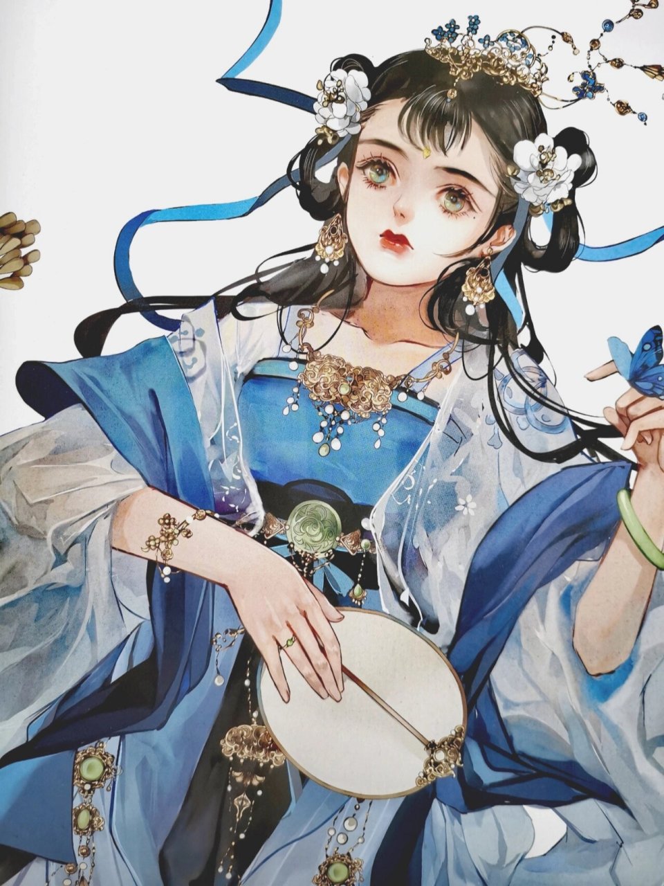 44丨长乐:绝美古风美人插画 《长乐:个人同名画集》 作者:长乐nina