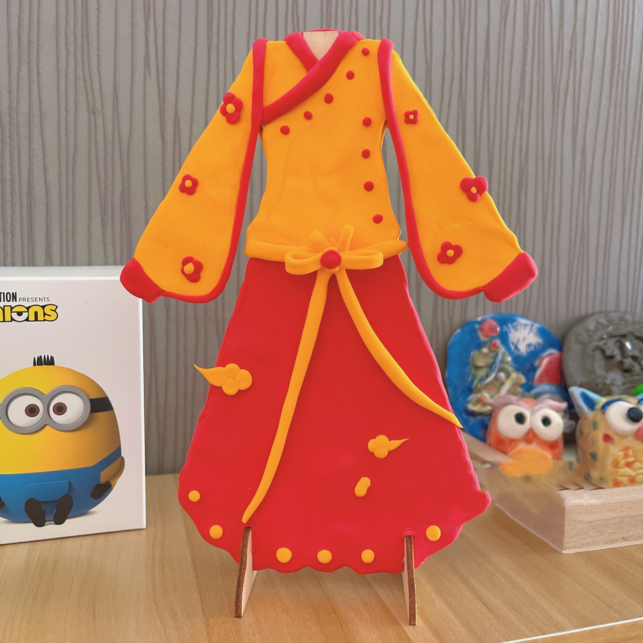 『母亲节礼物97』diy超轻粘土手工汉服来啦 明天就是母亲节啦 提前