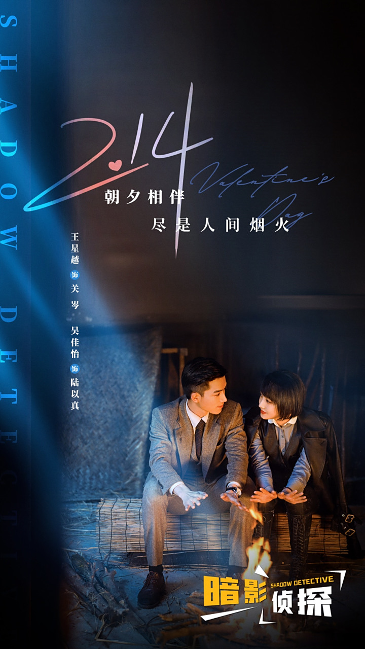 欢娱影视演员王星越 @吴佳怡six 主演的电视剧《暗影侦探》今日发布