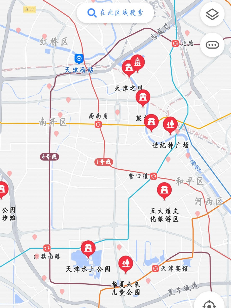 天津西站地图图片