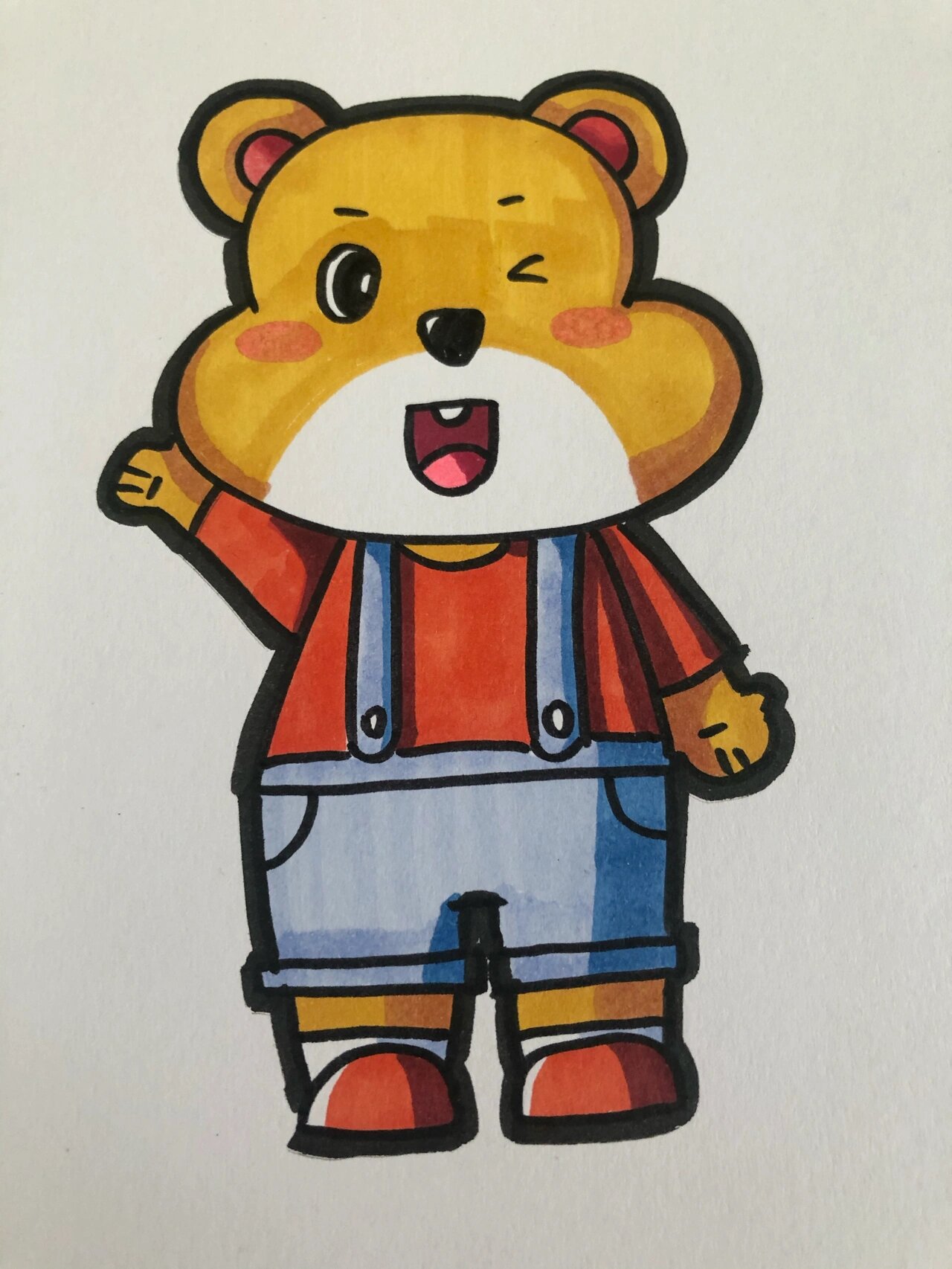 儿童画|动物篇小熊93