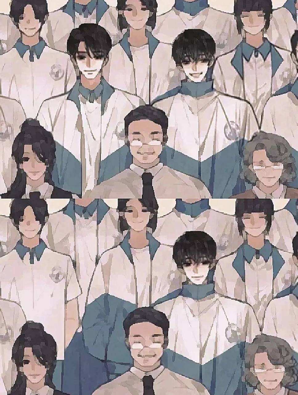 盛望的毕业照里不会有江添 被一张图狠狠刀到了啊  图:老福特 画师