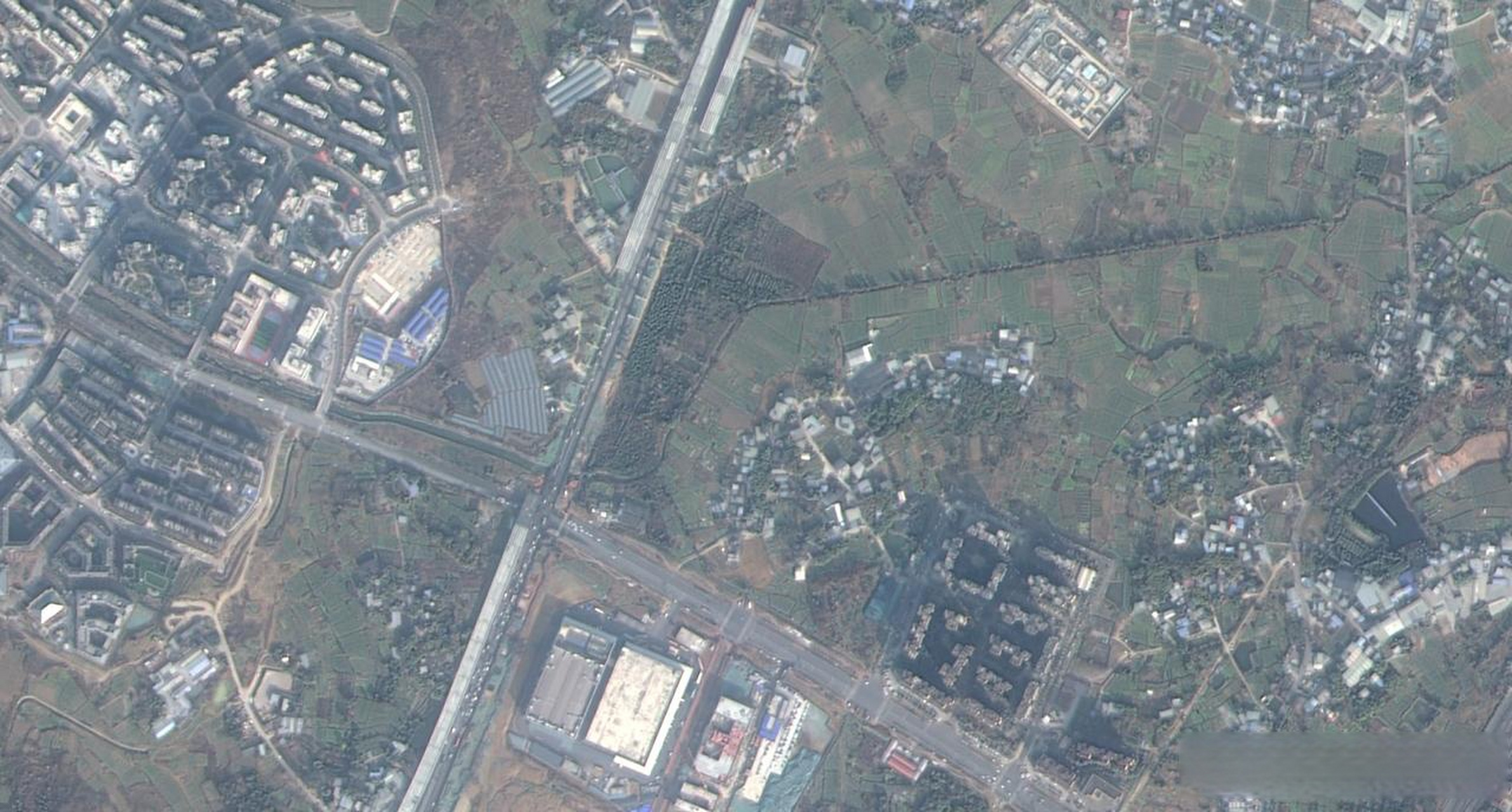 成都头条卫星地图今天为大家分享成都新都区部份区域最新高清卫星地图