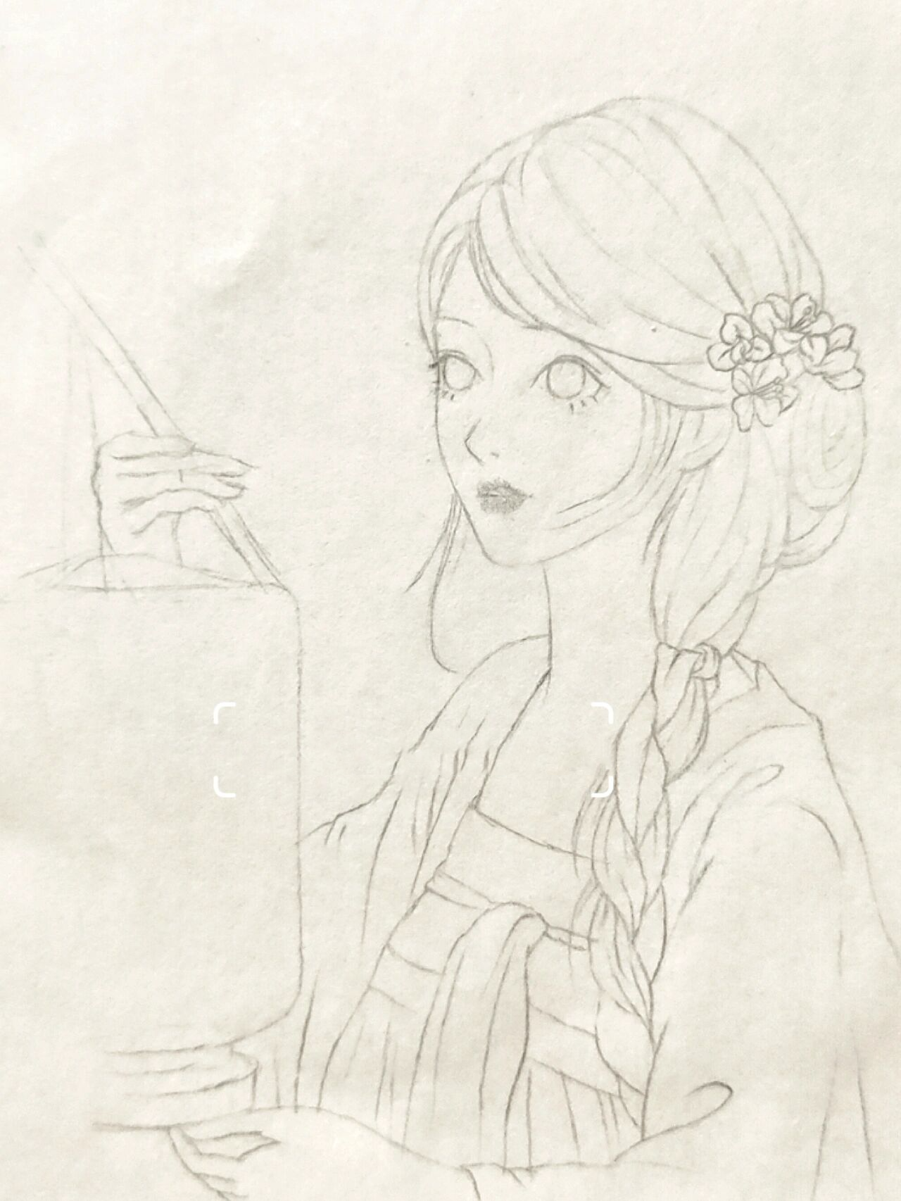 古风人物线稿教程~含详细步骤图