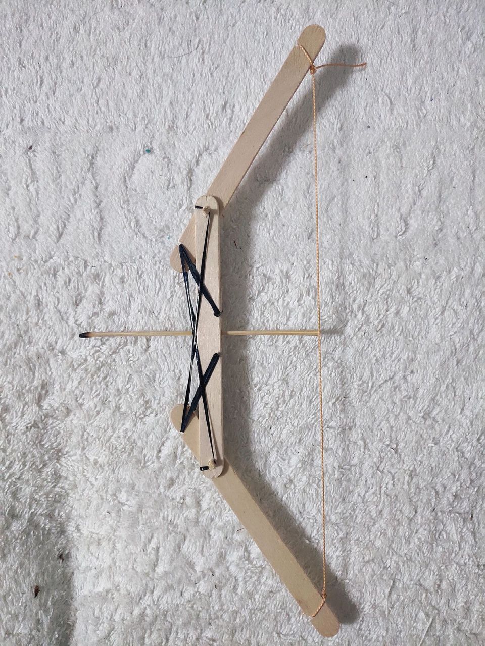 雪糕棒复合弓 非常简单的手工制作 简单到一看就会 不需要教程