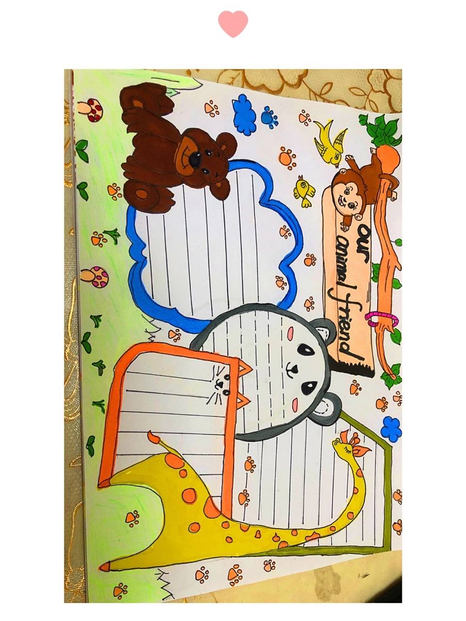 手抄报系列之动物朋友们