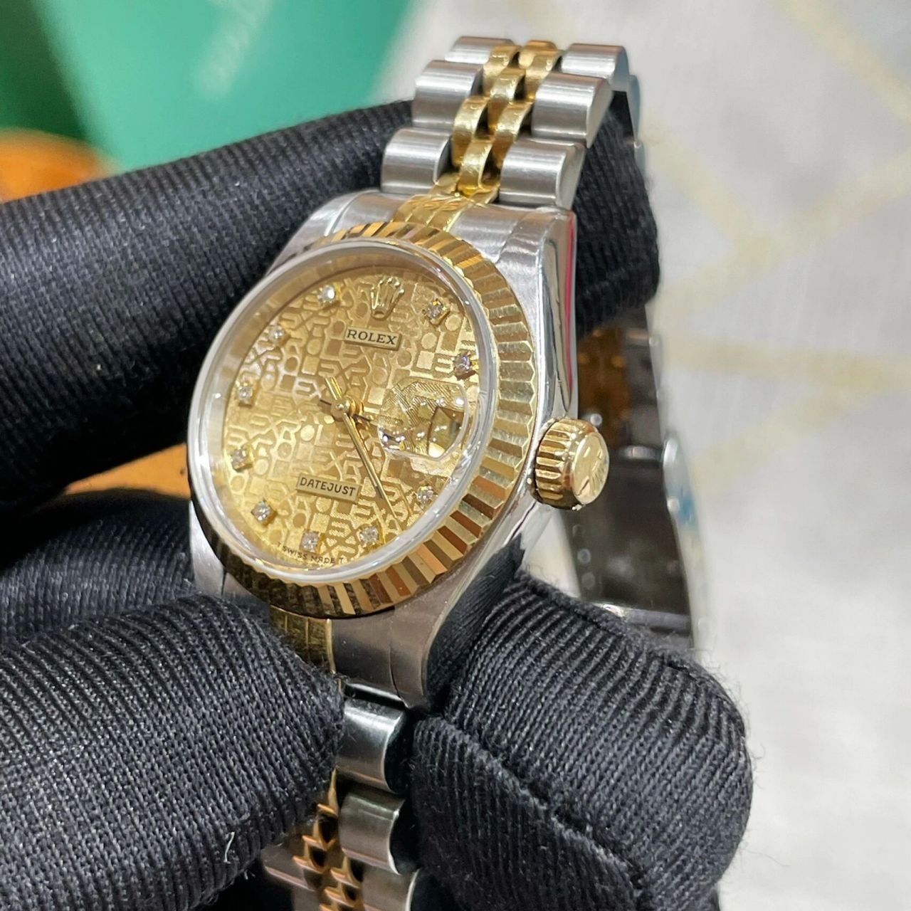 rolex劳力士 女装日志间金钻刻69173 型号:69173 系列:女装日志 表径