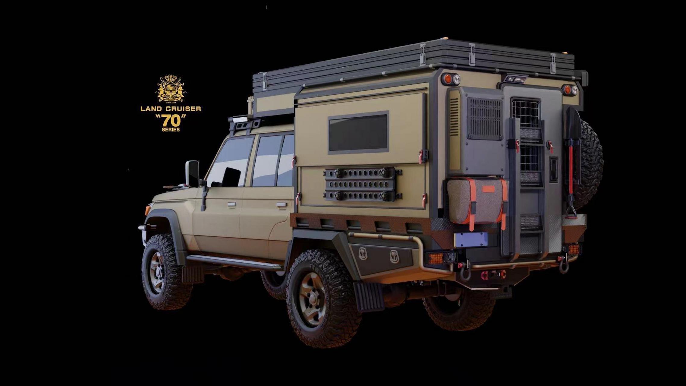 丰田lc79自行式硬派越野房车.