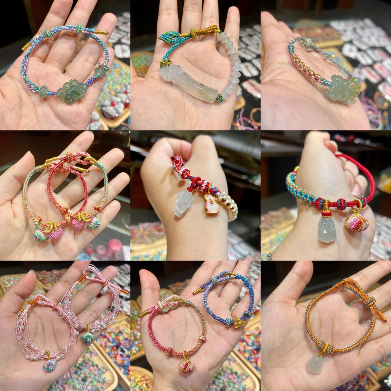 手绳的100种编法 纯手工编绳