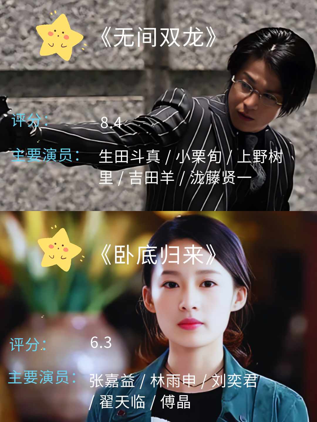 卧底电视剧排行榜前十名