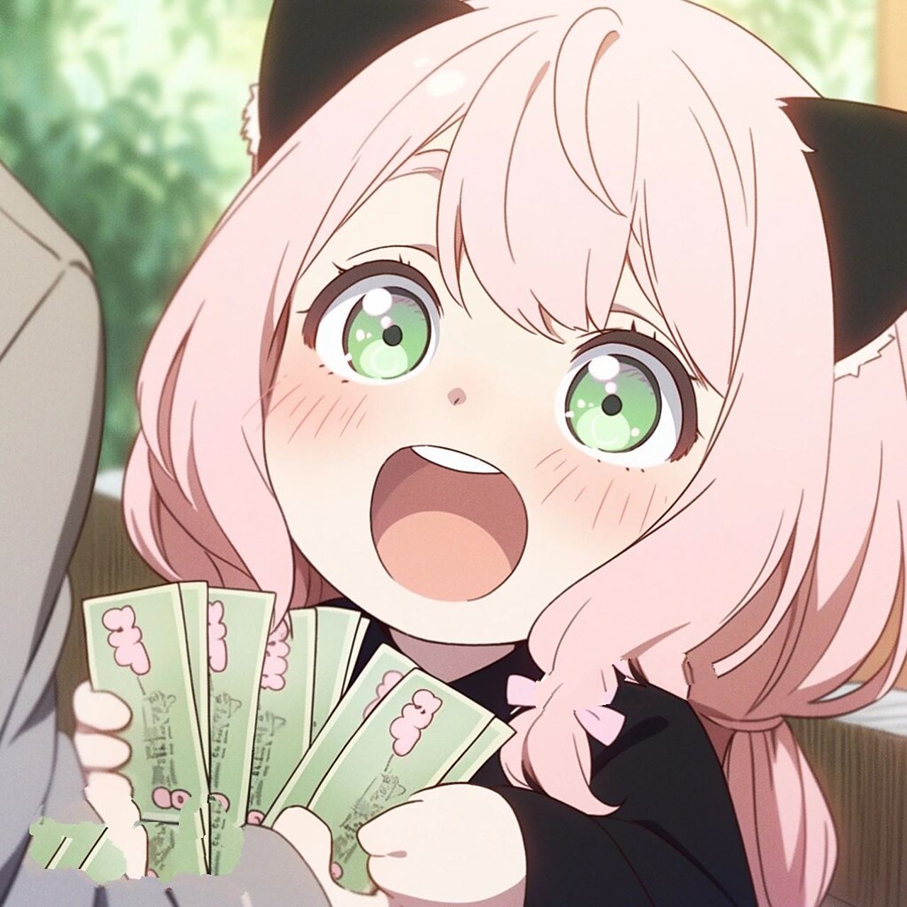 可爱小财迷|女生头像