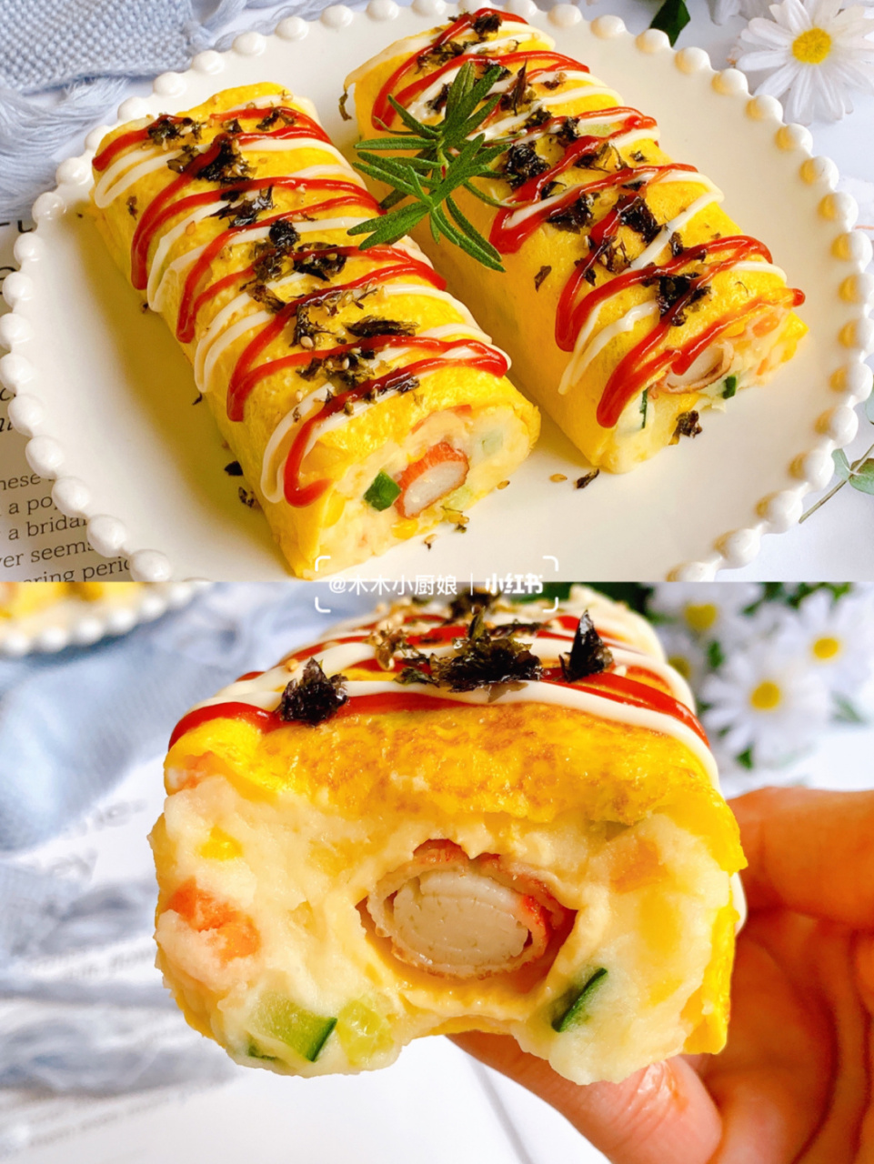 好吃不月半75低卡饱腹的土豆泥芝士厚蛋烧～ 今天分享一款简单好做