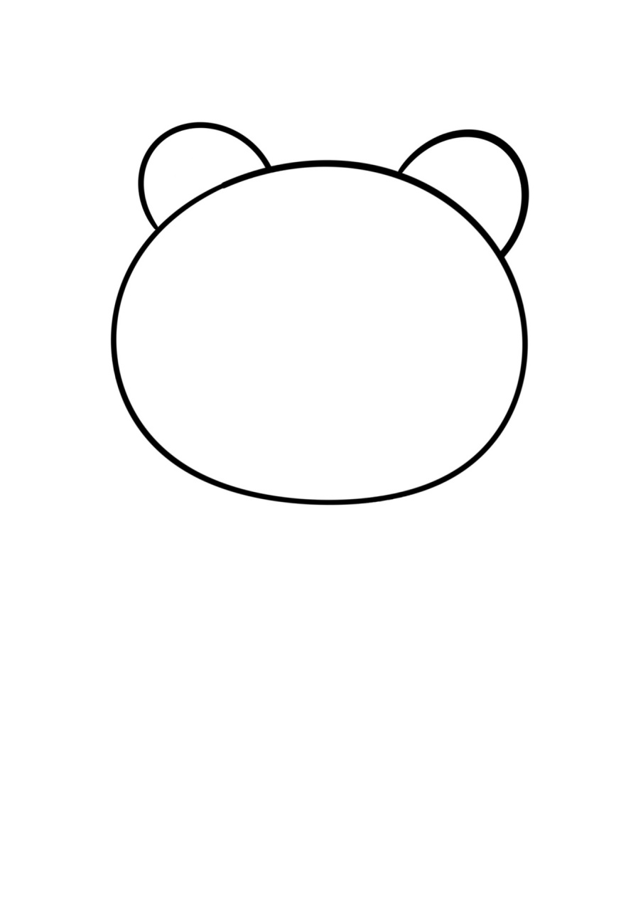 简笔画教程分享 大熊猫