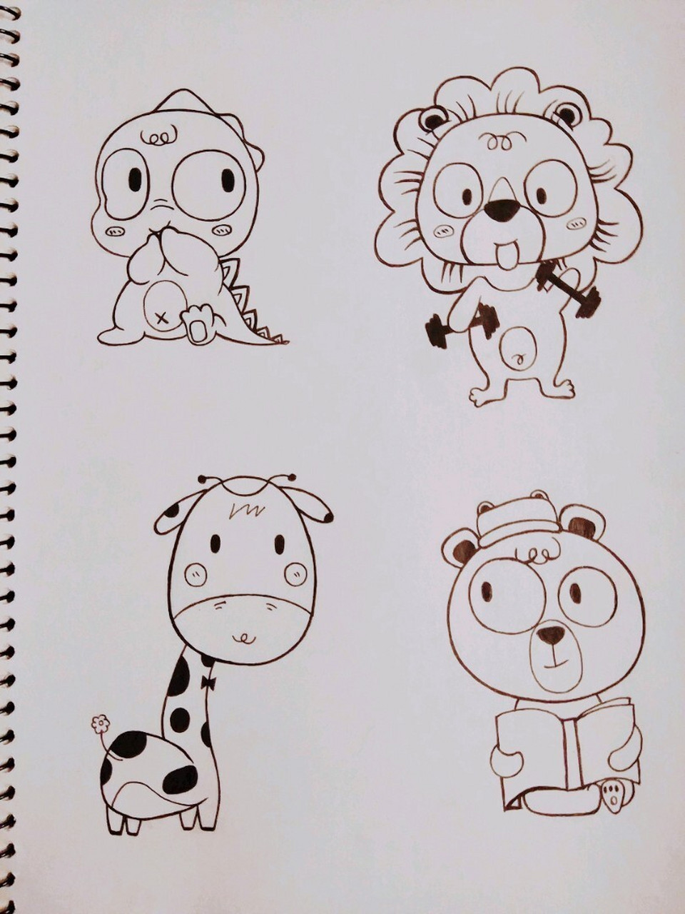 动物简笔画 可爱的小动物63 6165 #画个简笔画