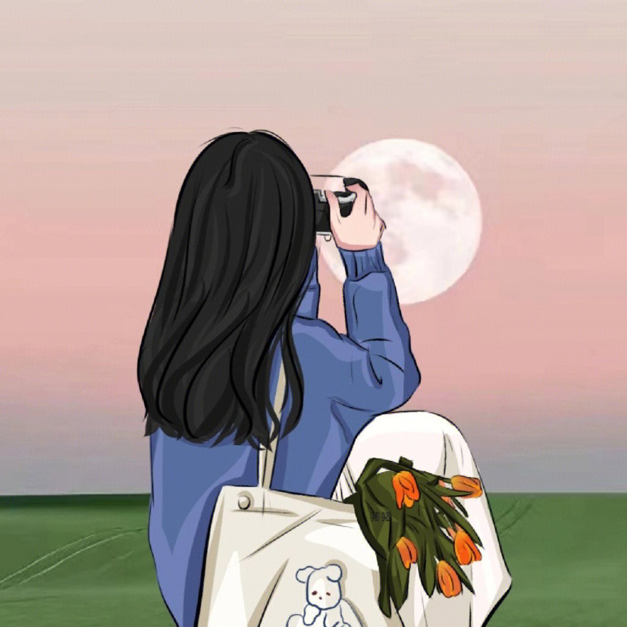 女生头像 背影头像