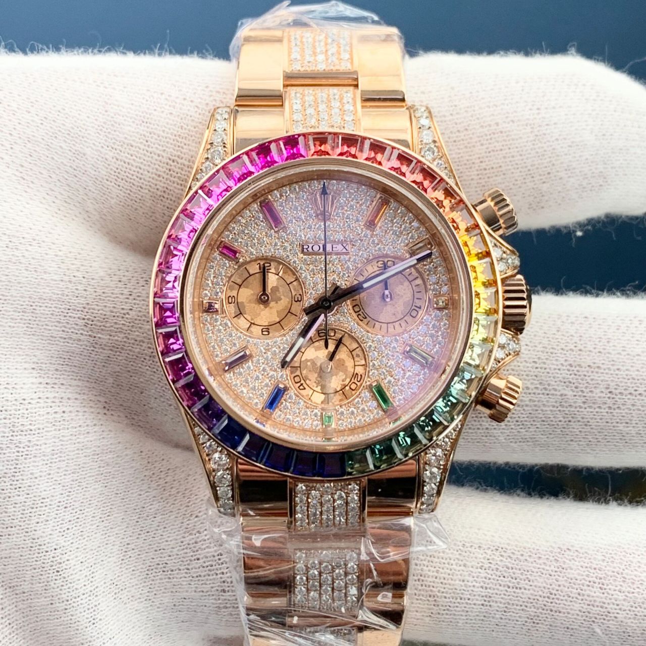 劳力士系列天花板表王彩虹迪它来了 劳力士迪通拿系列的彩虹迪,号称