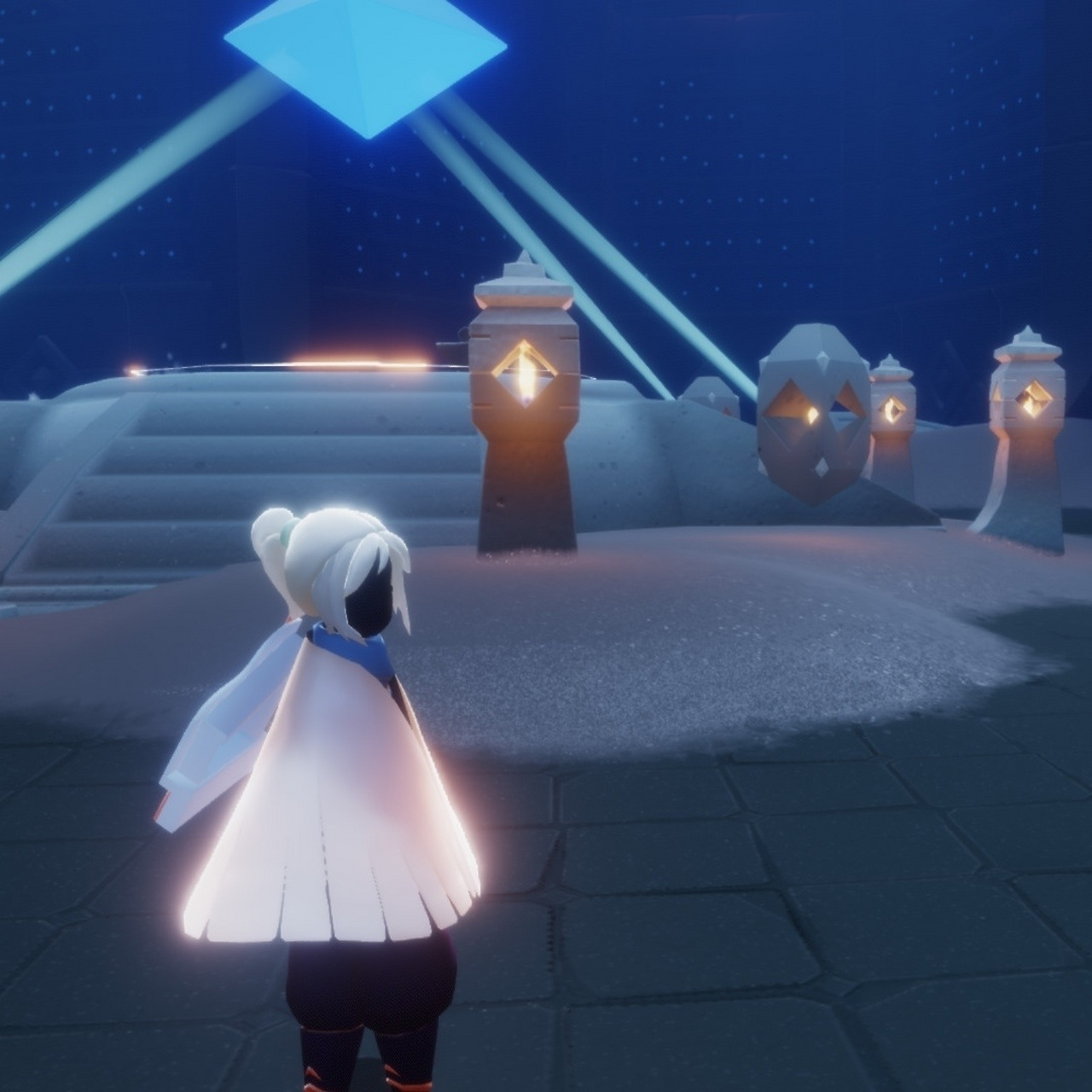 光遇穿搭之把萌新套装穿出高级感(4) a爆的御姐马尾及百搭白斗 真是yy