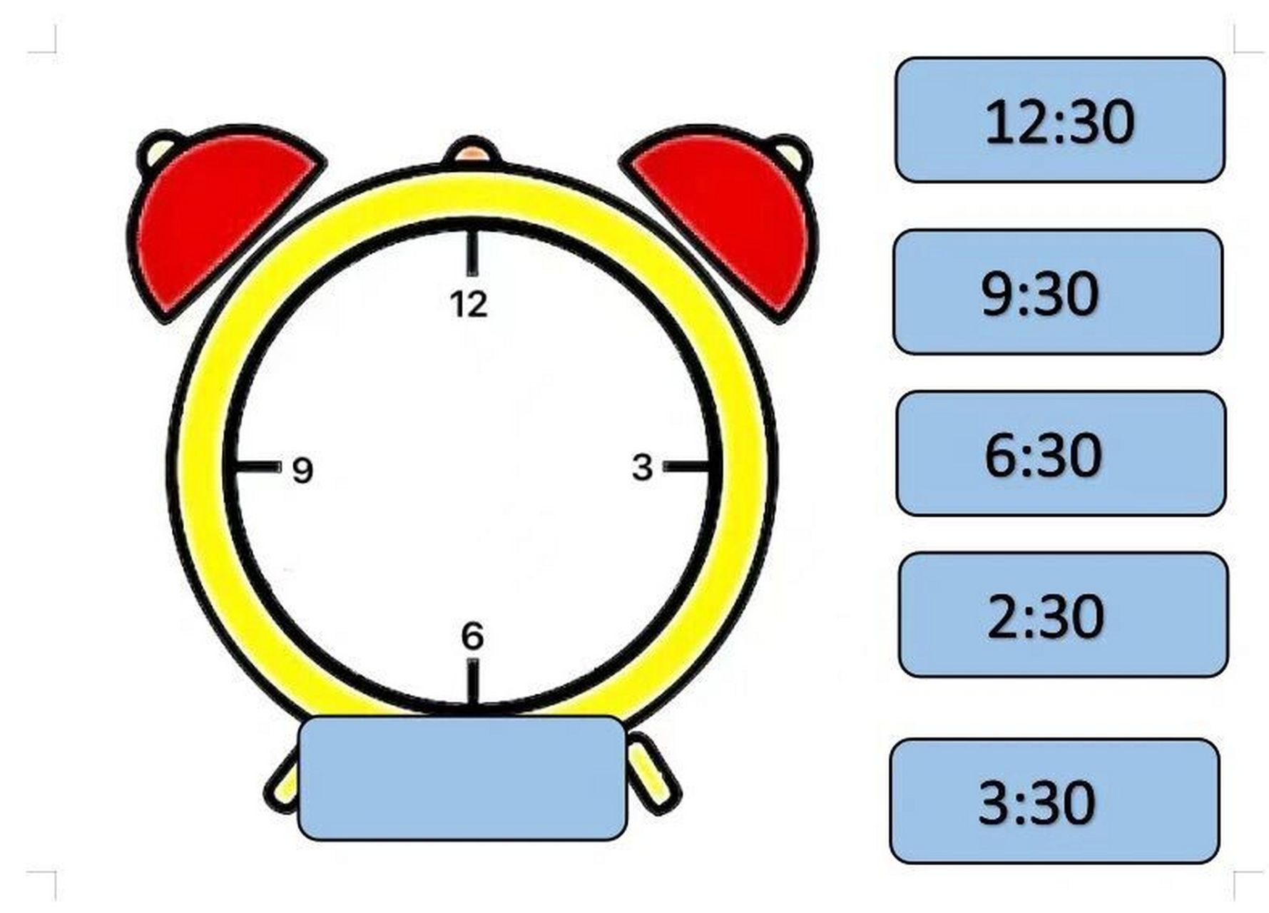 认识时钟 幼儿园中大班认识时钟玩教具#幼儿园# #幼儿园益智区素材