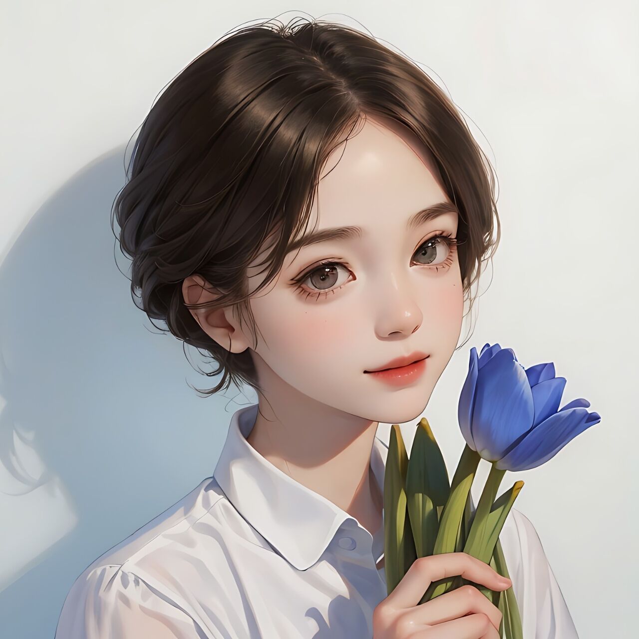 救命|爱惨了这期蓝色系短发女生头像了~ 姐妹们,你们喜欢的蓝色短发