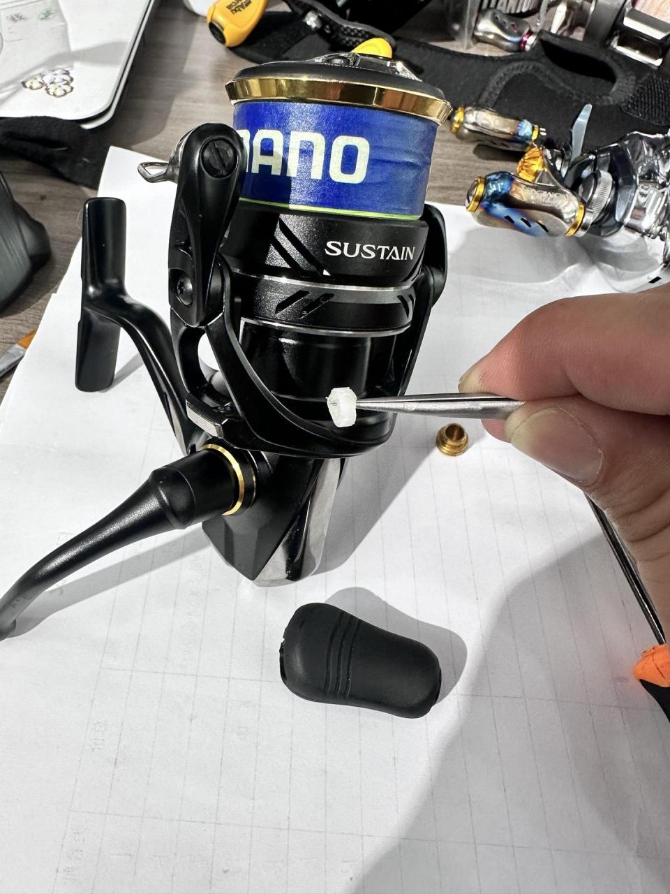 禧玛诺纺车轮轴承升级!sustain 2500型号轴承8 1升级13 1!