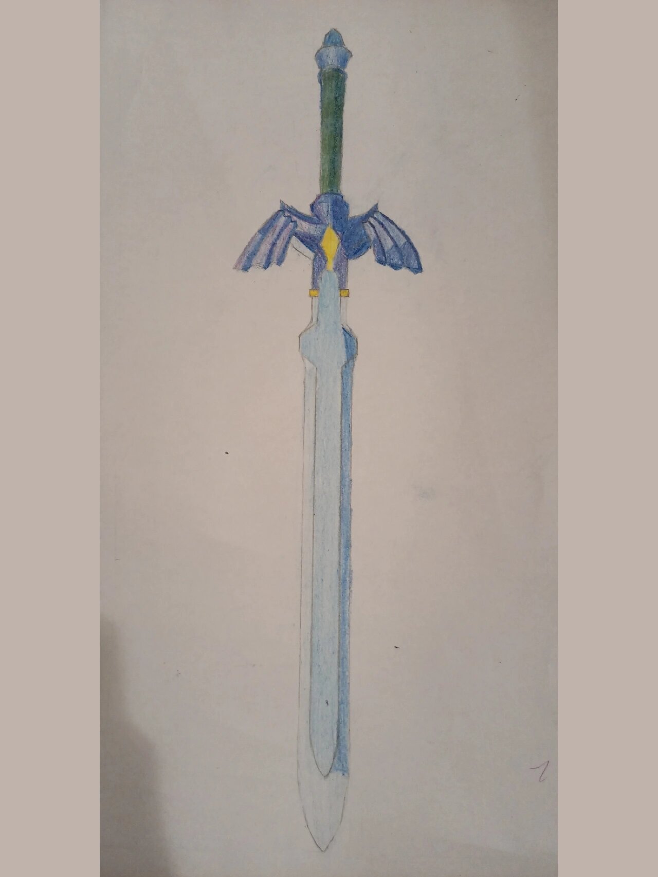 手绘临摹-塞尔达荒野之息大师剑