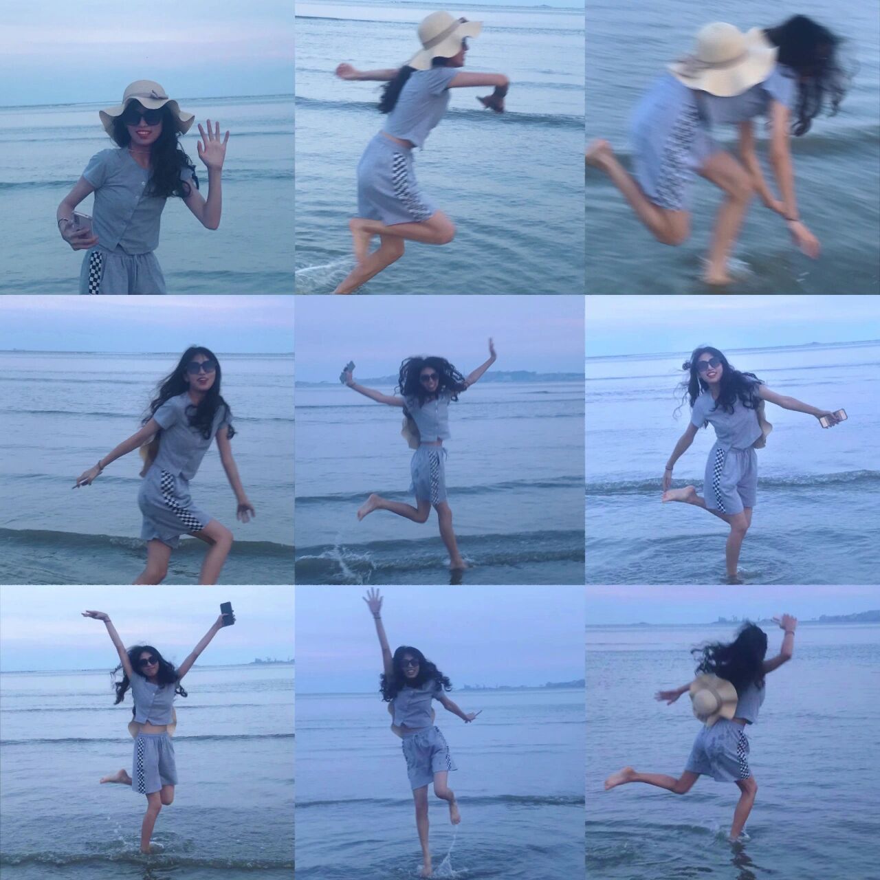 海边的86版《西游记》  熟悉的大海,亲切的泼猴儿～ 搞笑女的海边照