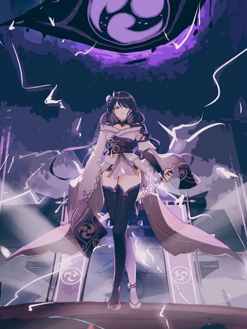 二次元游戏《原神》-雷电将军 巴尔泽布,游戏《原神》中的角色,又名"