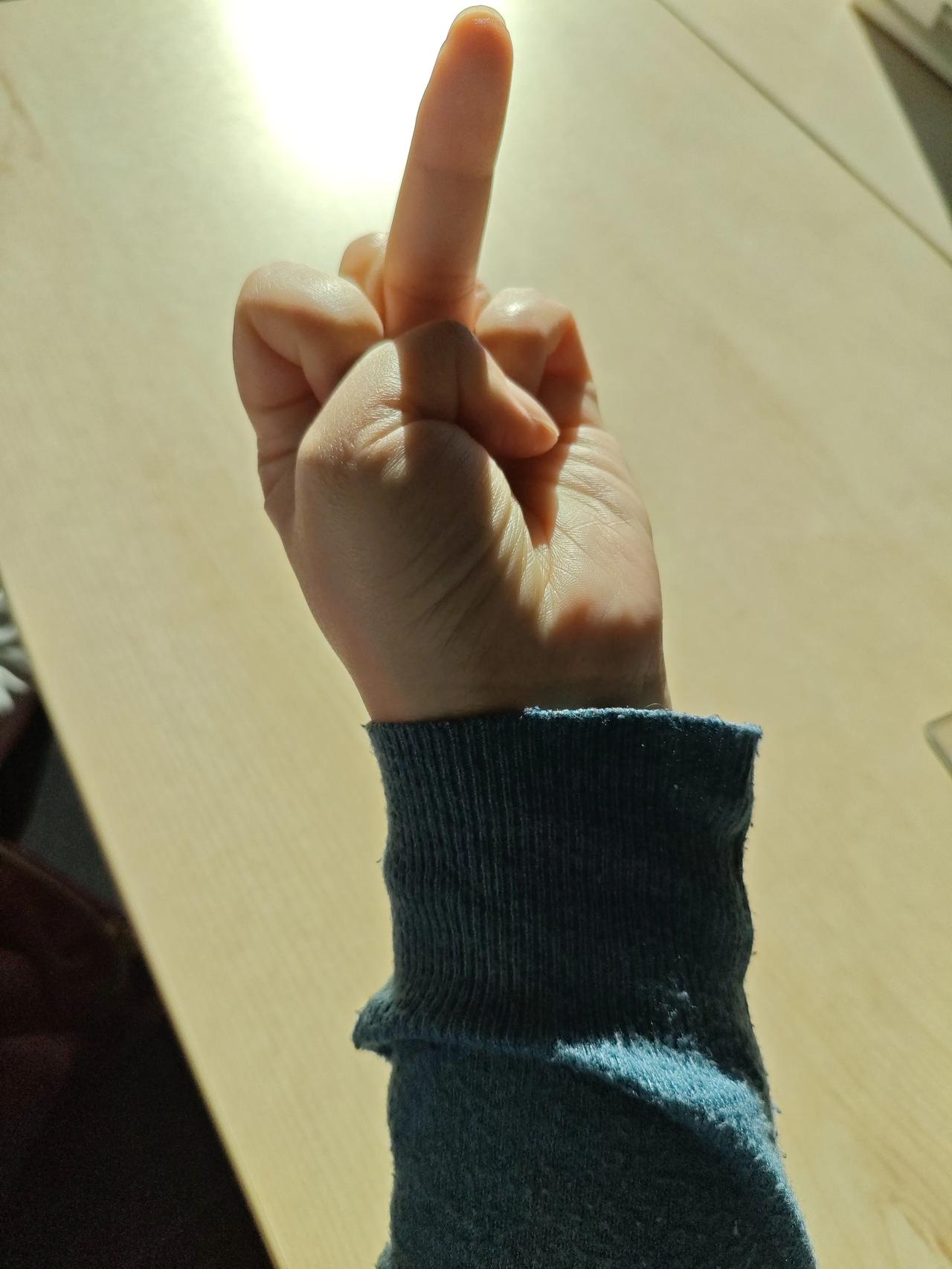 竖中指最早源于英法百年战争末期