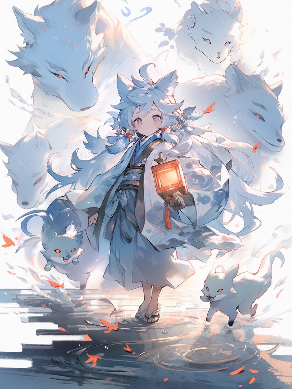 狼耳少年 | 头像 少年尖尖的狼耳朵抖了抖 眼睛亮晶晶的