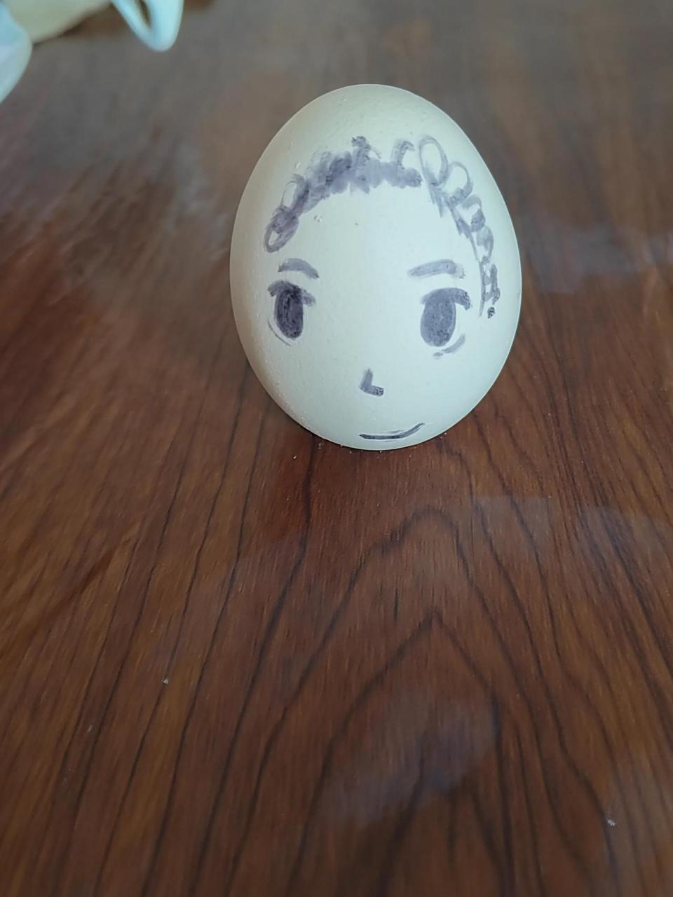 鸡蛋脸谱,画的怎么样? 蛋仔细看看  每天为生活拍张照