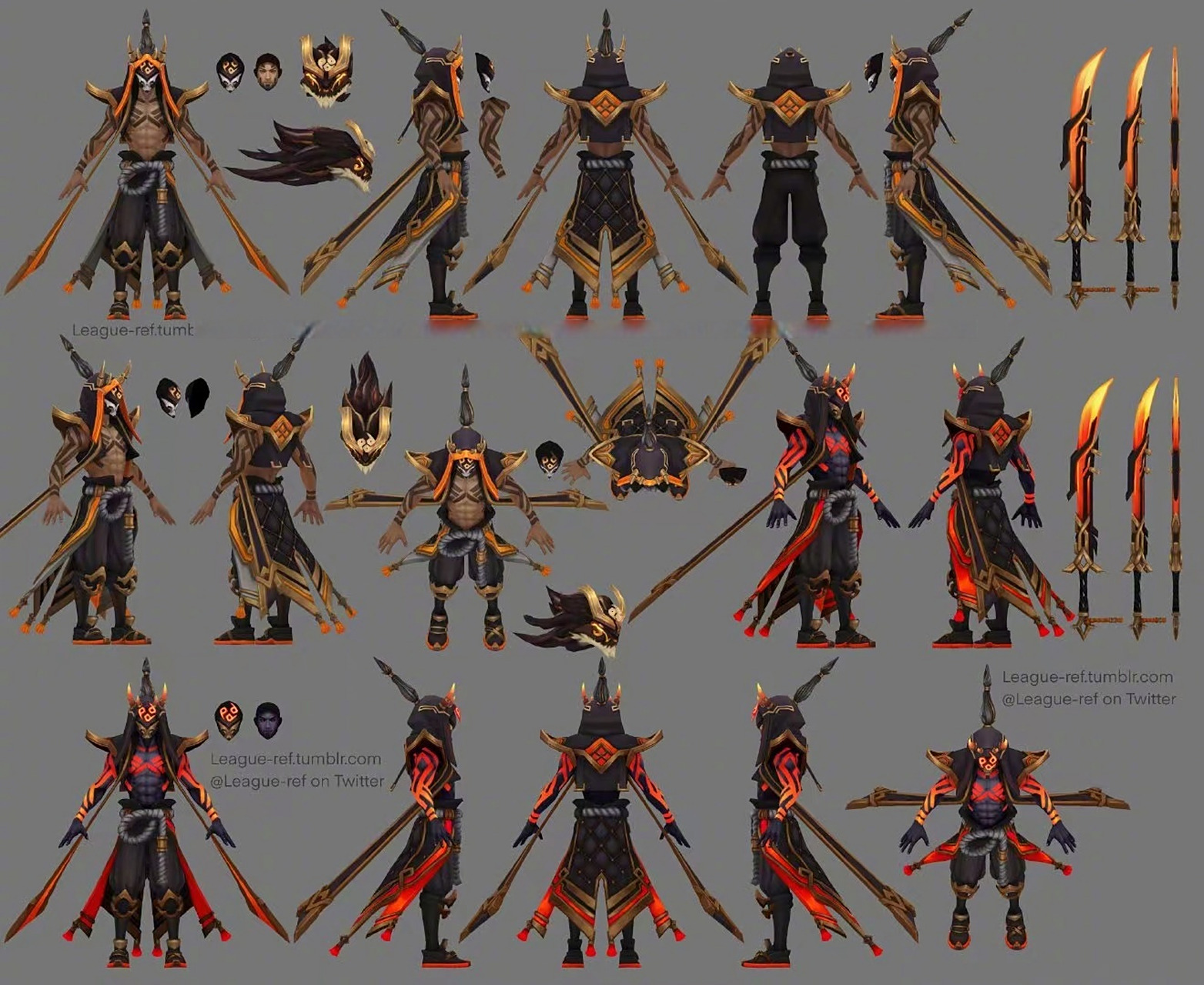 英雄联盟墨之影皮肤# 【墨之影武者 易】【 墨影之灵 沃利贝尔】【墨