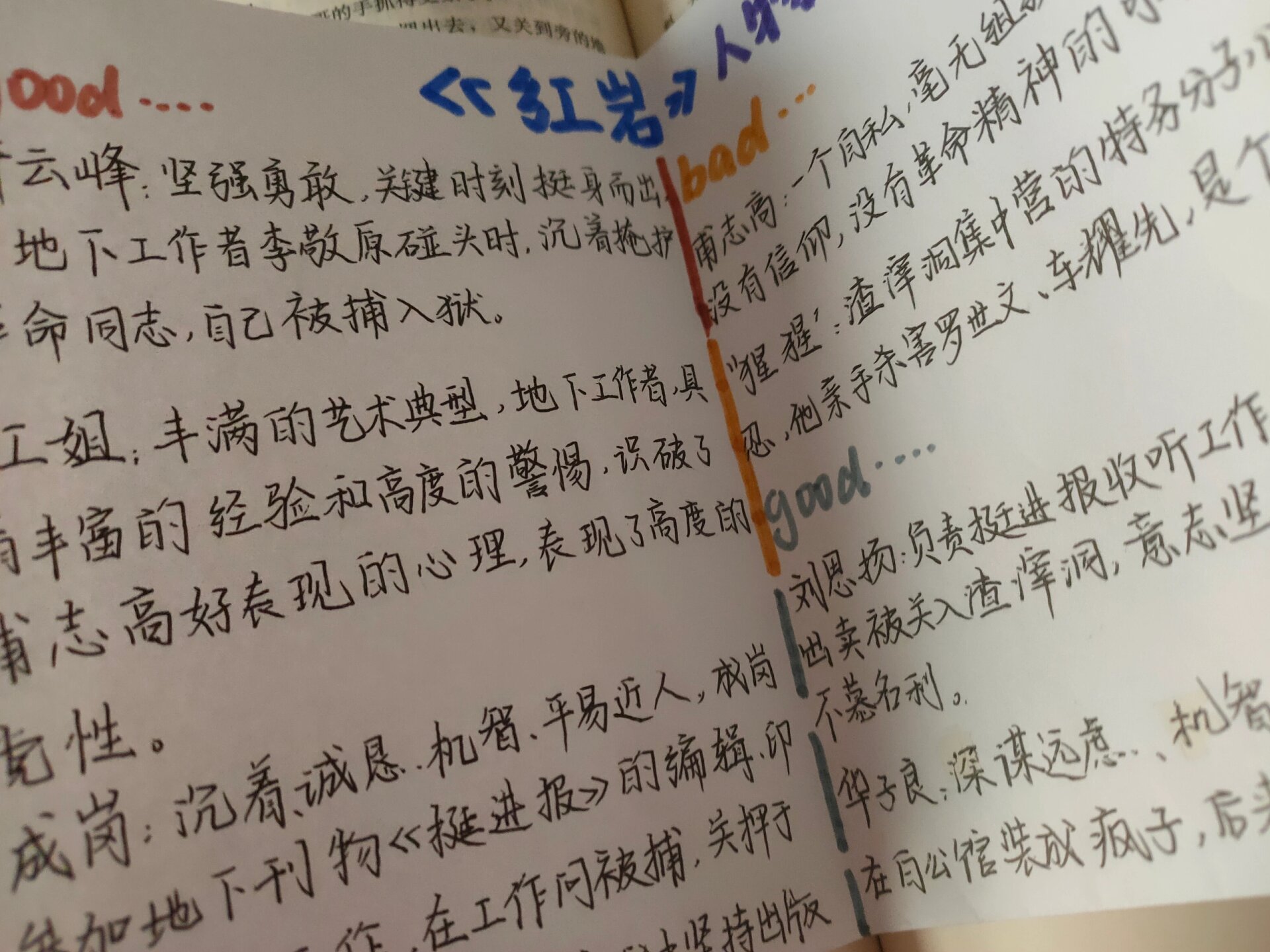 红岩人物评价图片