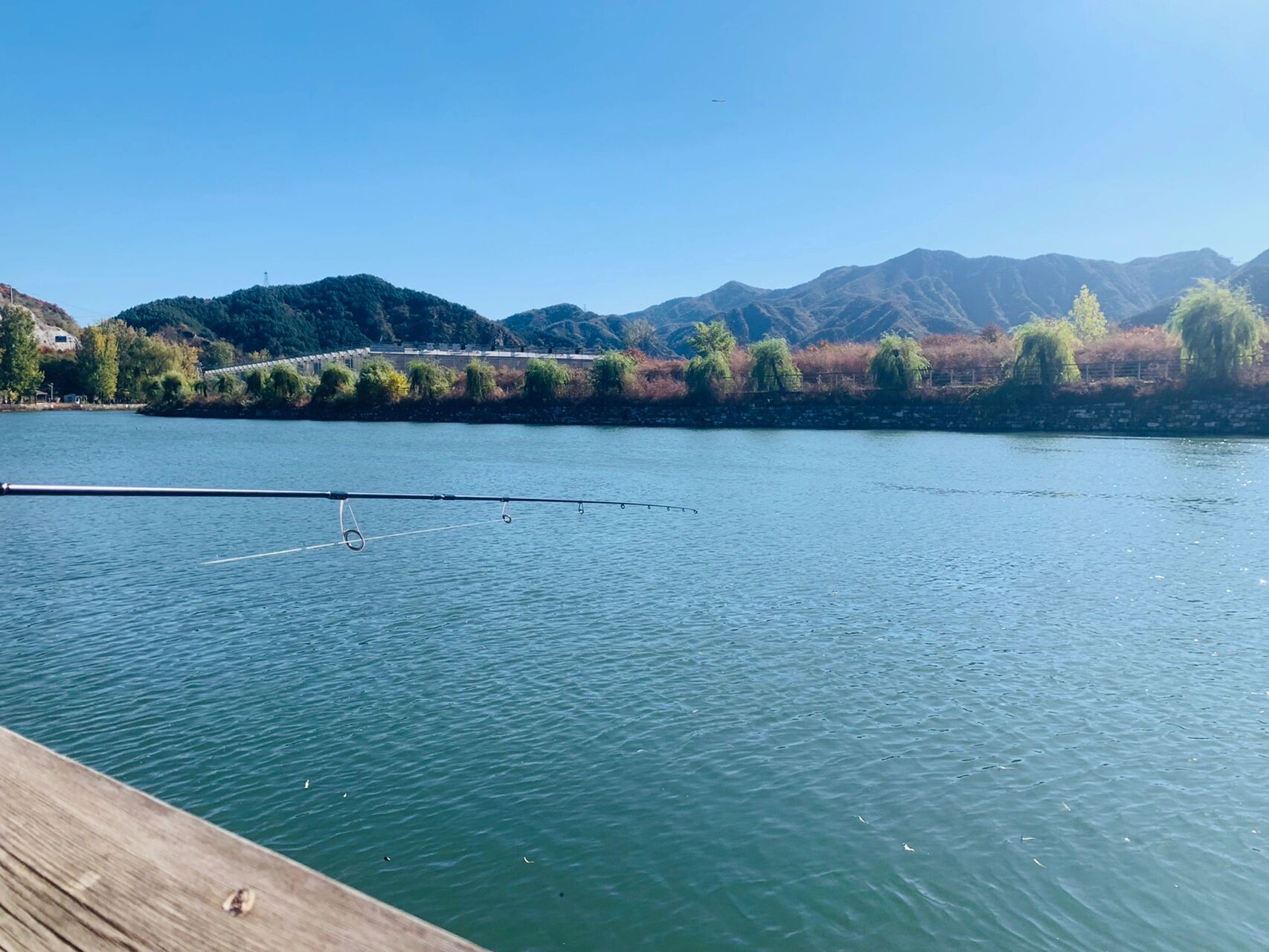 怀柔路亚探钓之四渡河 阳光正好 虽然知道天冷了 资源也不咋地 但是