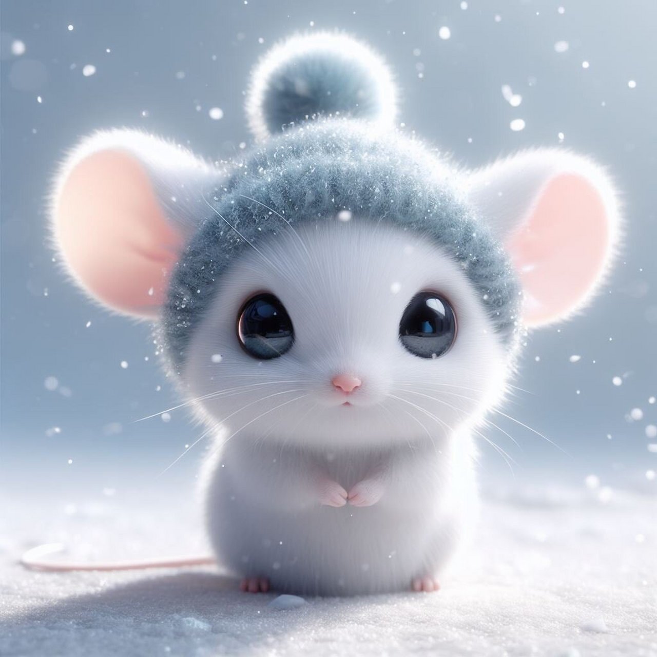 ai头像绘图精美壁纸 萌萌小老鼠头像送给大家 十二系列头像会持续更新