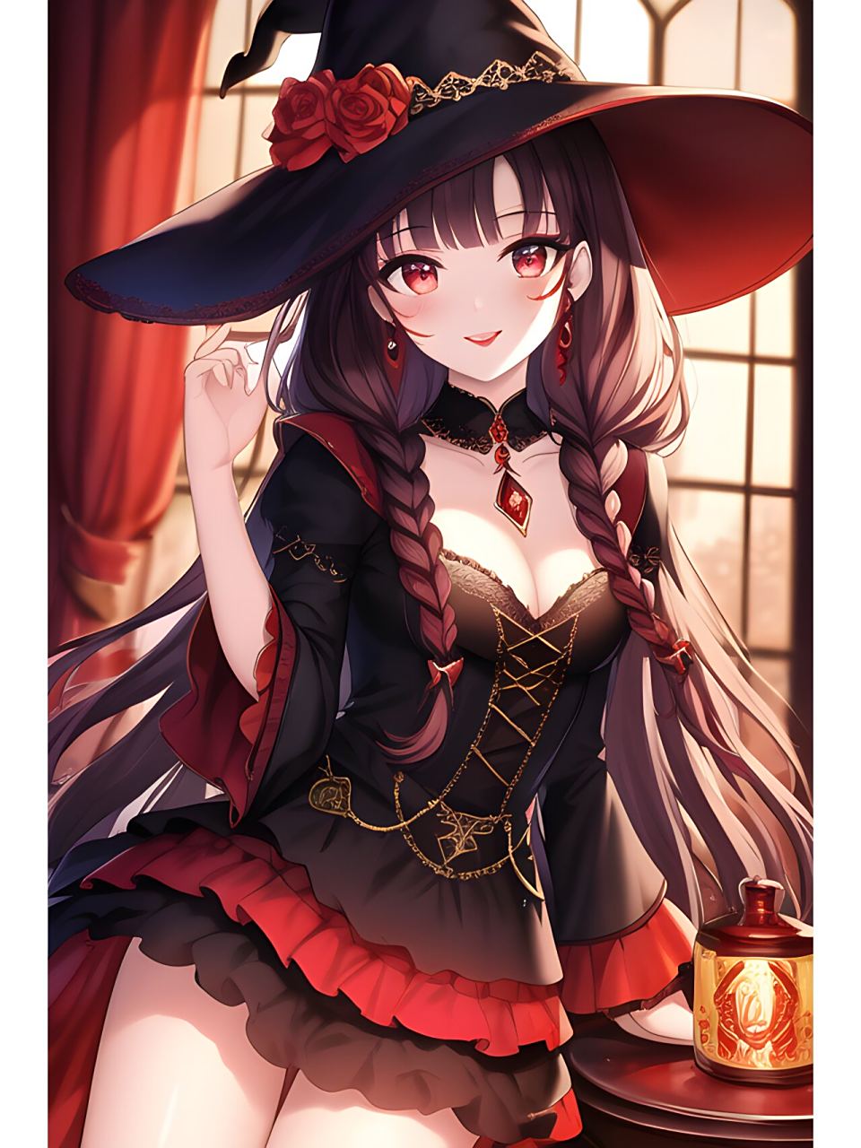 动漫二次元人物可爱女巫