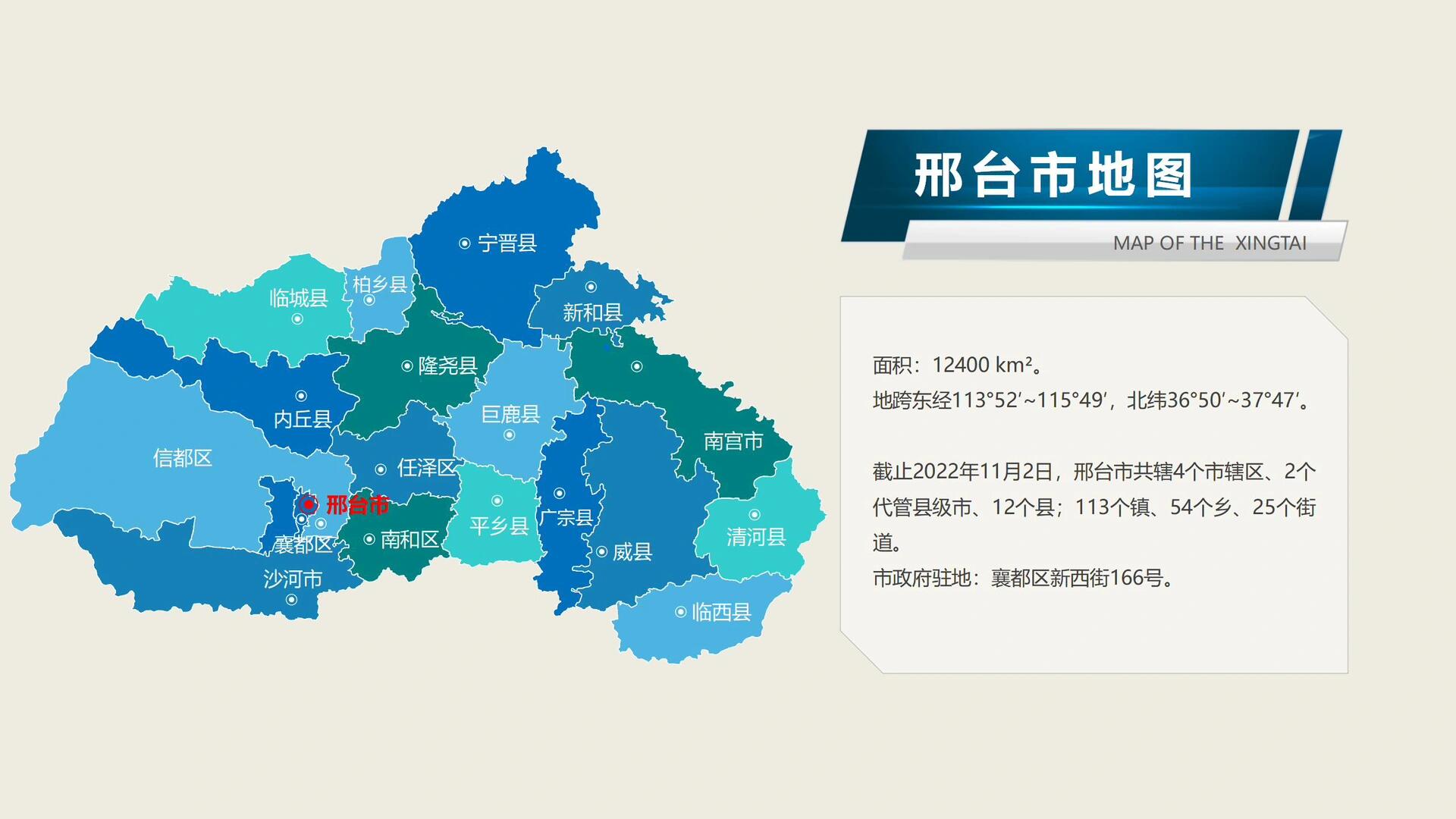 邢台市政区地图