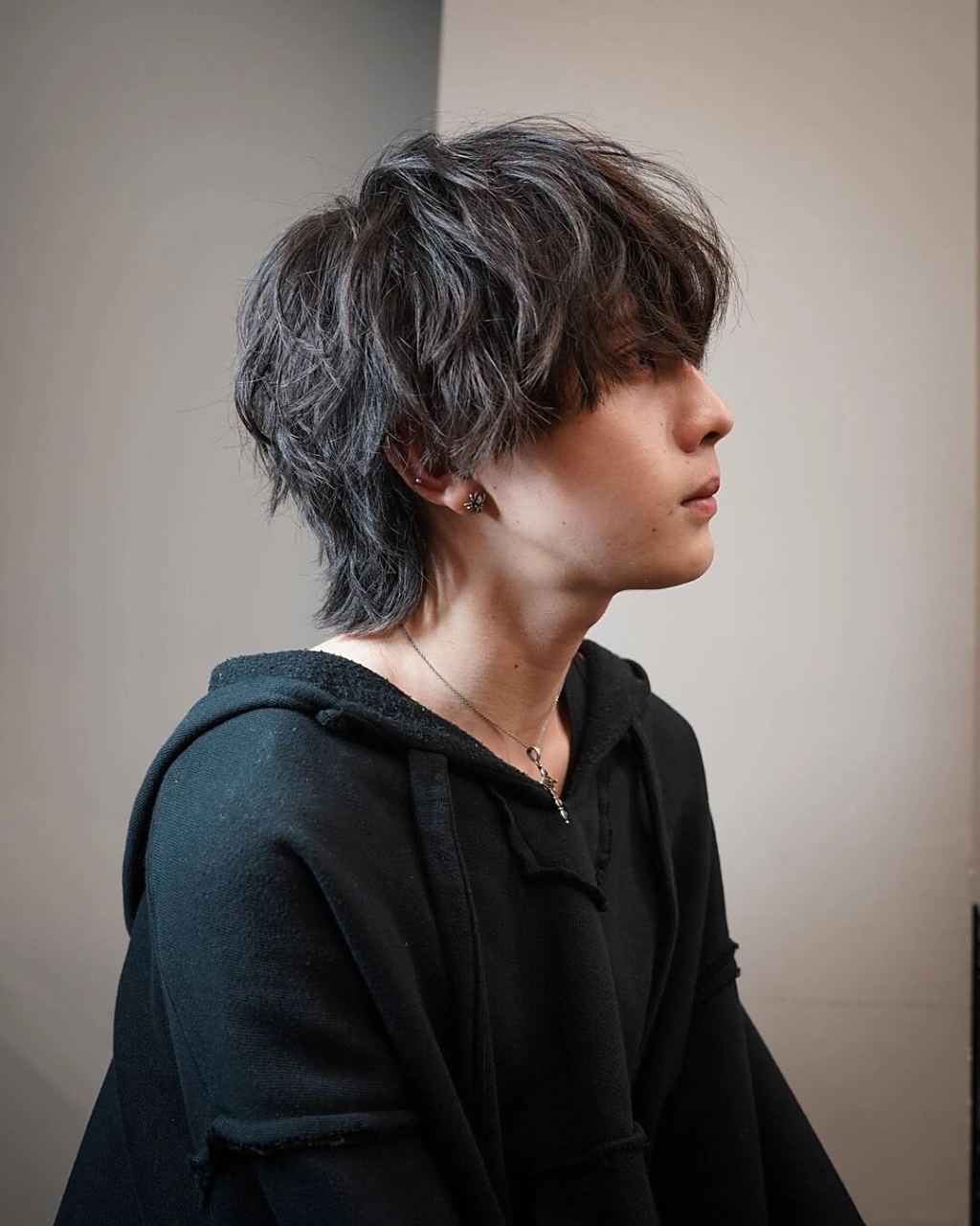 适合18-28岁的日系小狼尾 昆明男士烫发 979797鲻鱼头男士发型