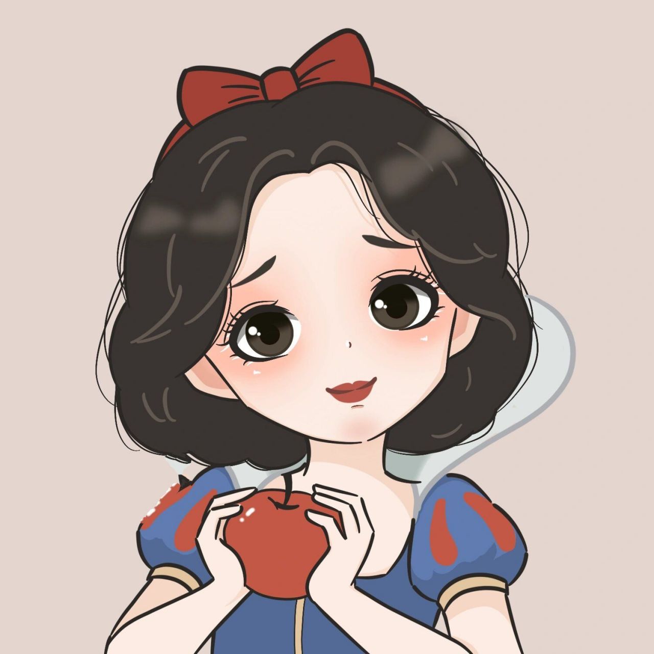 迪士尼公主情头:白雪公主95白马王子 喜欢的宝子们可自行保存,需要