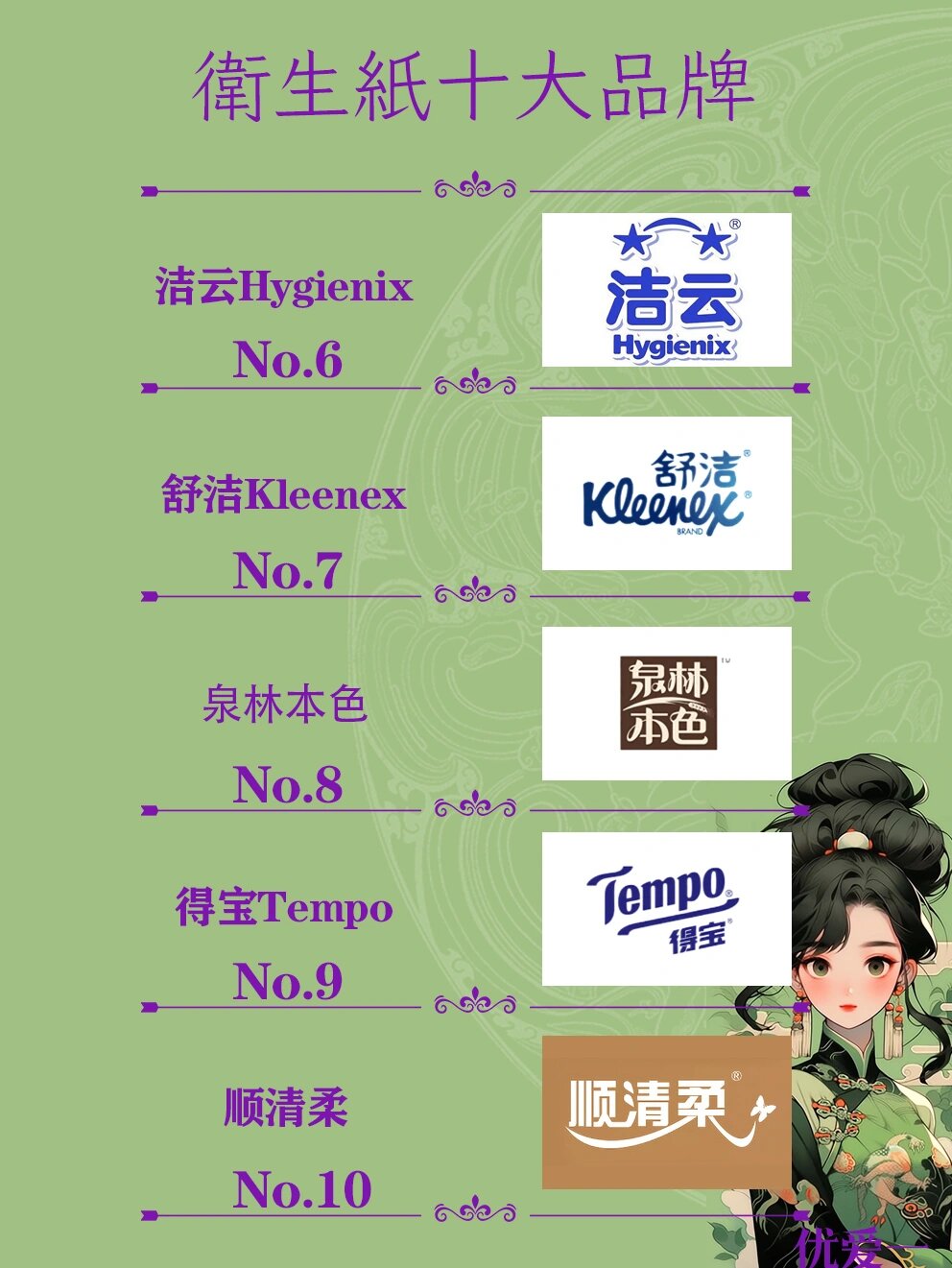 卫生纸十大品牌
