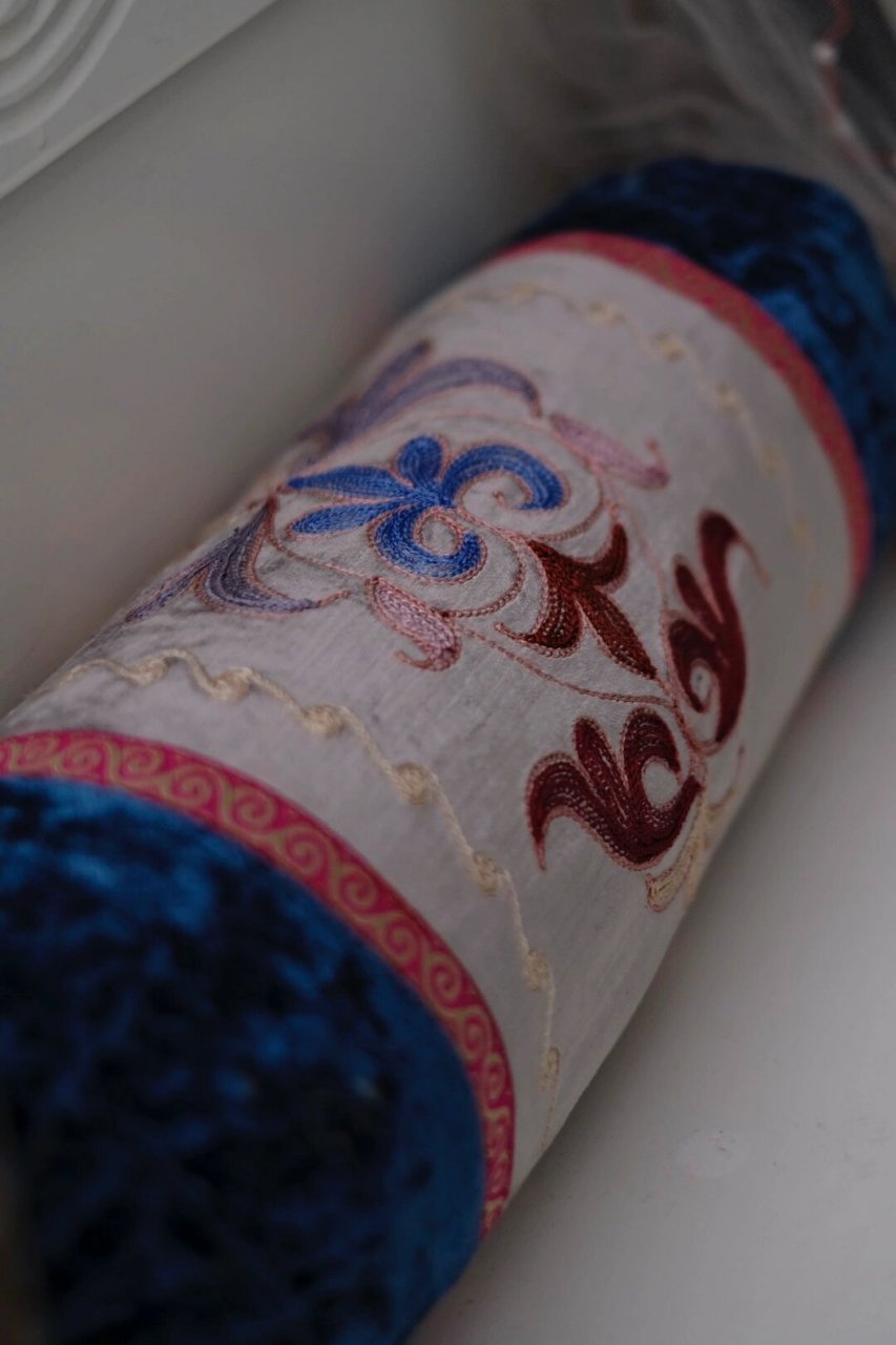 哈萨克非遗刺绣,超爱名族刺绣🪡  16世纪末哈萨克族女首领,她既是最