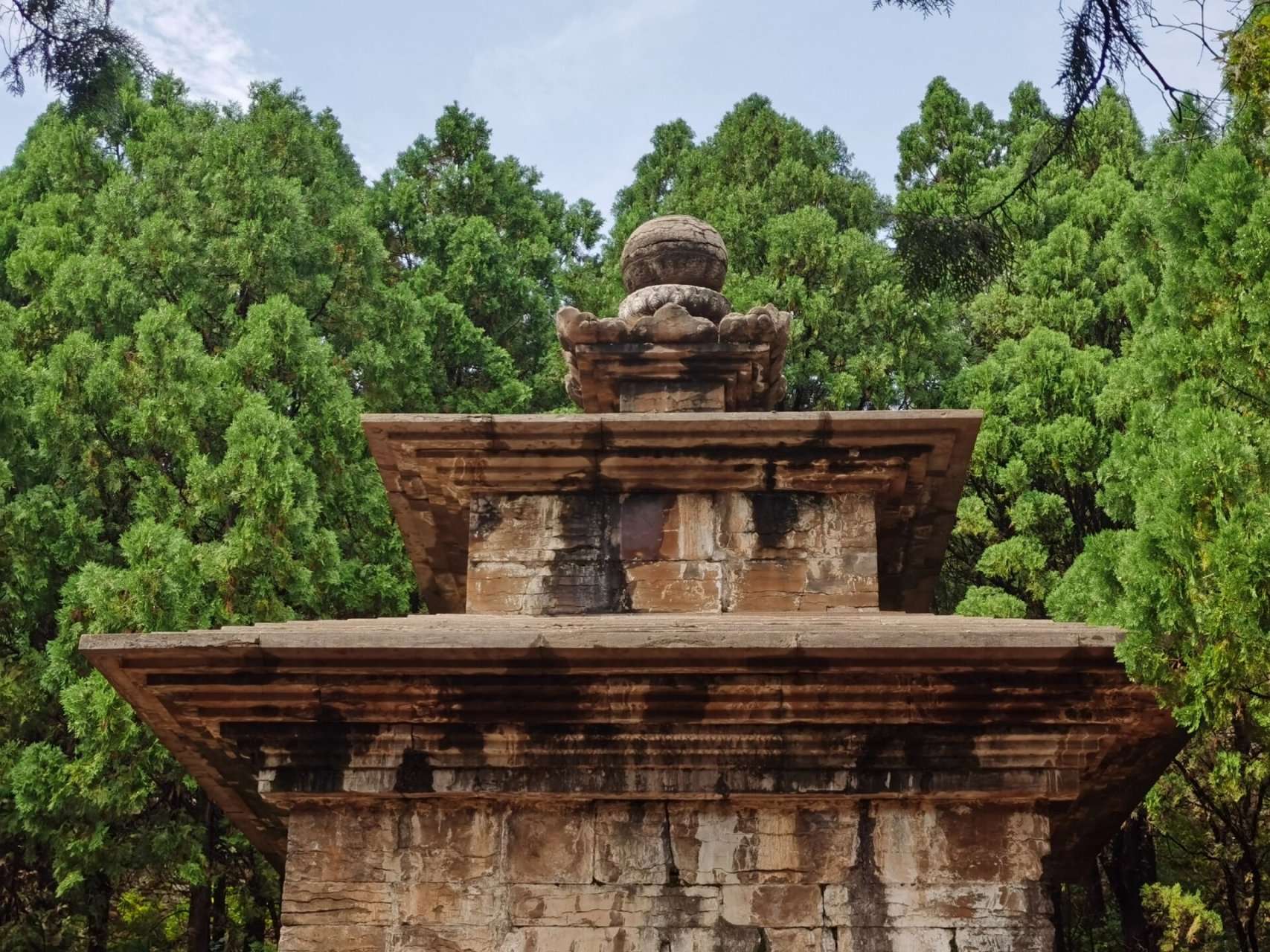 山东 济南 惠崇塔 唐 灵岩寺三塔之一(另两个是辟支塔和法定墓塔)