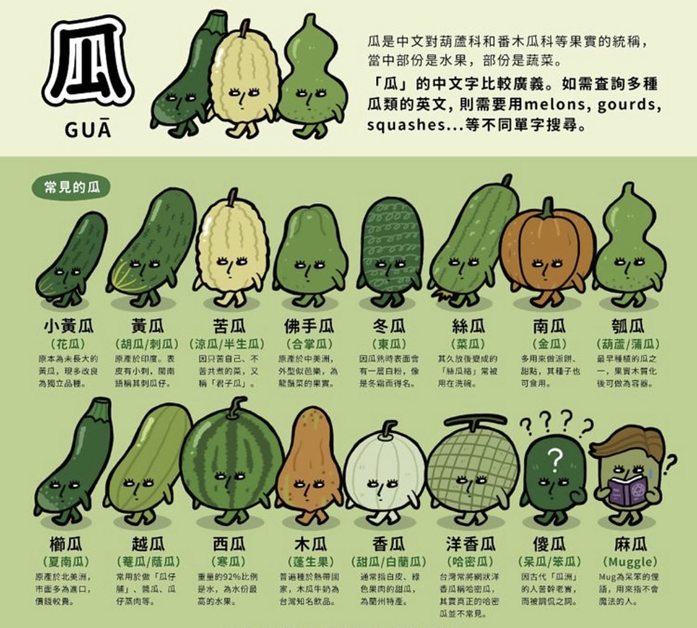 瓜的种类有哪些?