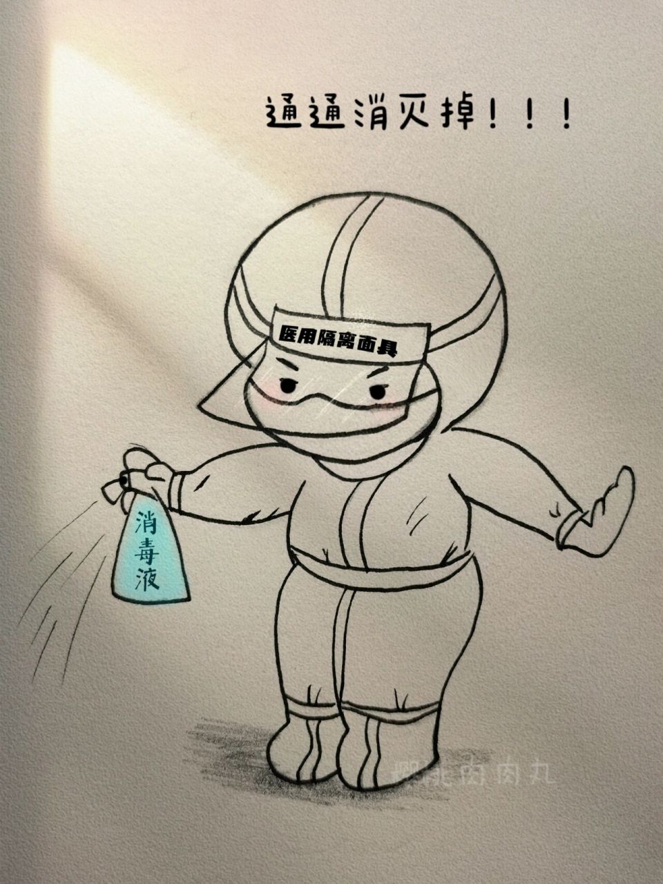 笔画白衣天使(内有教程90) 相信爱与希望蔓延的速度一定会超过病毒